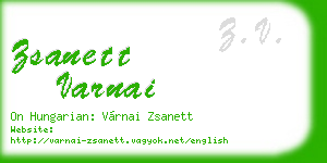 zsanett varnai business card