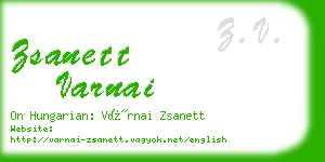 zsanett varnai business card